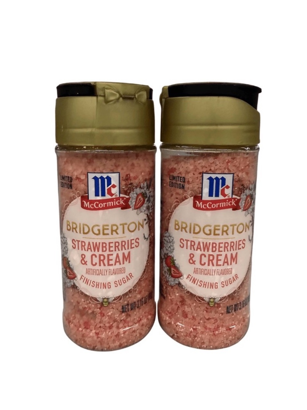 McCormick Bridgerton Strawberries & Cream Finishing Sugar - Pink exp 4/27